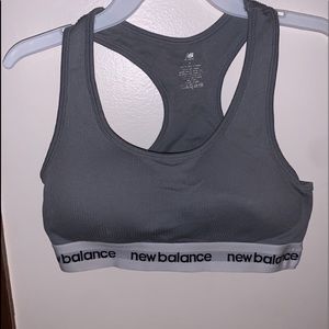 New balance gray sports bra